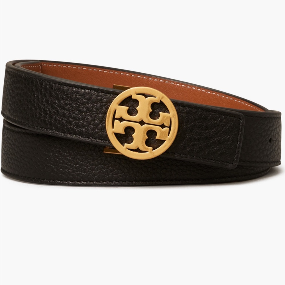 Tory Burch Black and Gold Belt